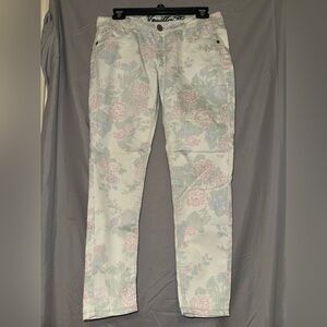 Vanilla Star Pastel Floral Skinny Jeans